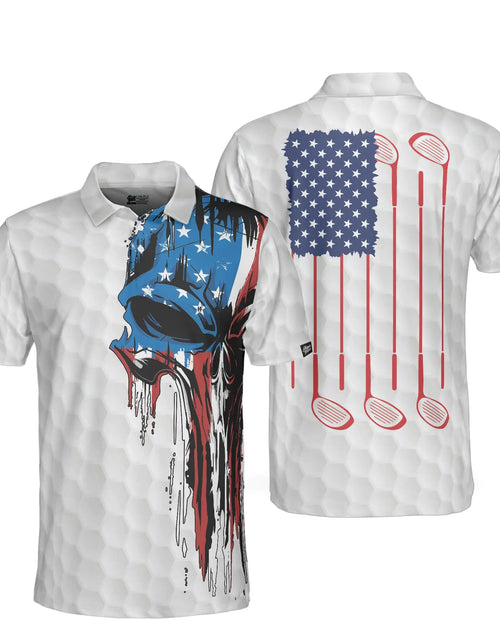 Load image into Gallery viewer, HYPERFAVOR Patriotic Golf Shirts for Men- Proud Golf American Flag Polo Shirts- Smart Mens Golf Shirt Short Sleeve
