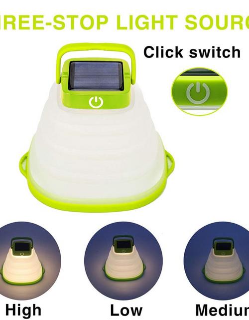 Load image into Gallery viewer, Solar Camping Lantern – Foldable, Multi-Mode LED Light
