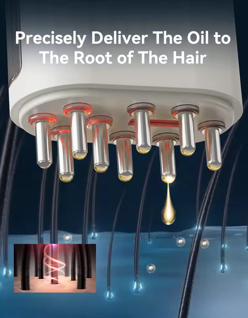 Cargar imagen en el visor de la galería, Electric Oil Applicator and Vibration Scalp Massager 2 in 1.
