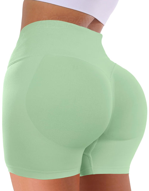 Charger l'image dans la visionneuse de galerie, ASERAY Workout Shorts Women Gym Shorts Women Impact Scrunch Butt Shorts Seamless Biker Shorts Yoga Shorts for Women 4.5"
