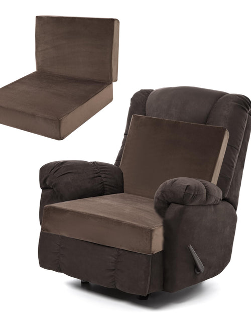 Load image into Gallery viewer, ROYALAY Memory Foam Recliner Chair Seat Cushion with Lumbar Support Pillow for Elderly Rest and Back Support Extra Large &amp; Non-slip Thicker &amp; Supportive Chair Pad (13" Height Backrest Cushion)
