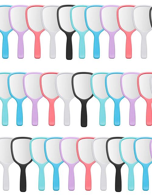 Load image into Gallery viewer, Vinsot Handheld Mirror Bulk Hand Mirrors with Handle Plastic Compact Travel Cosmetic Makeup Tools for Home Travel Camping 7.09 x 3.15 Inches

