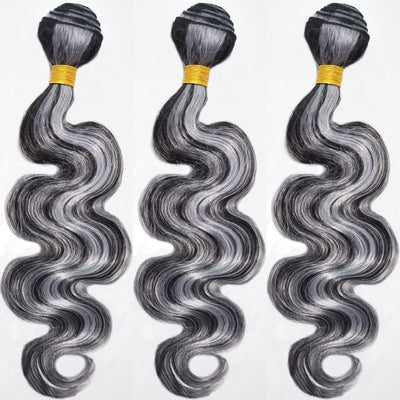 Lagalaga Body P4/GRIS Extensions de Cheveux Naturels Vierges Brésiliens Non Traités P4/GRIS Tissage Rapide