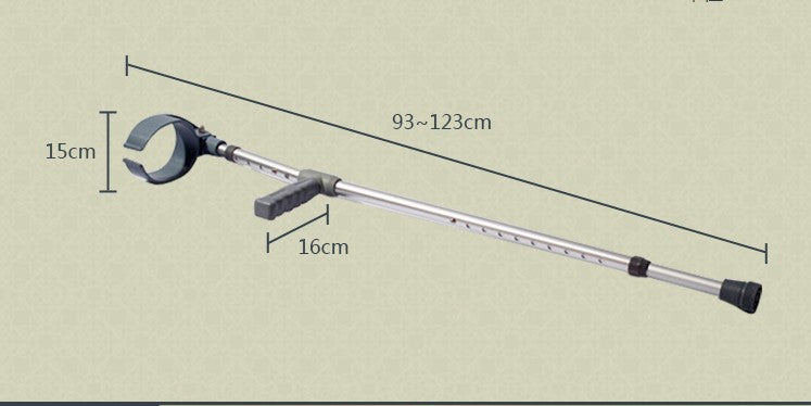 Portable Aluminum Underarm Crutches for Recovery