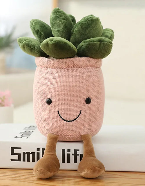Load image into Gallery viewer, Smiling Tulip Plush Plant Decor
