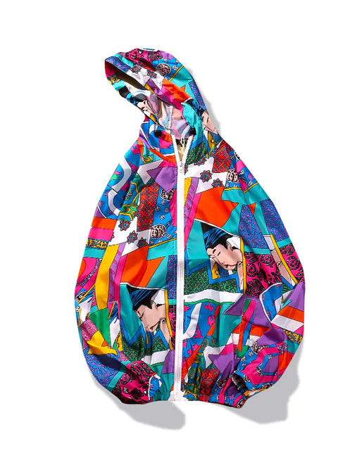 Load image into Gallery viewer, Ukiyoe Inspired Streetwear Jacket
