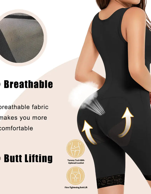 Load image into Gallery viewer, Plus Size Women's Full Body Shapewear with Abdominal Control
