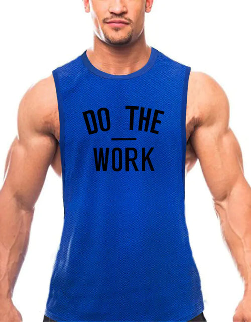 Load image into Gallery viewer, Breathable Casual Polyester Men&#39;s Gym Vest
