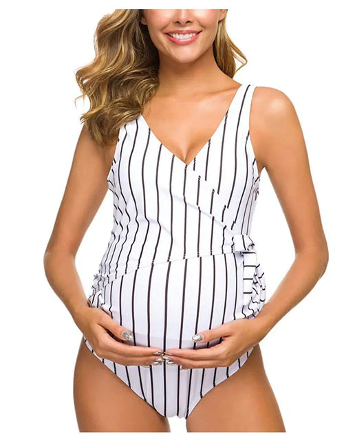 Load image into Gallery viewer, Stylish One-Piece Swimwear for Pregnant Women
