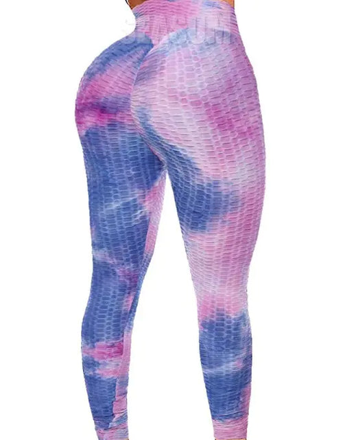 Load image into Gallery viewer, High Waist Tie-Dye Track Pants
