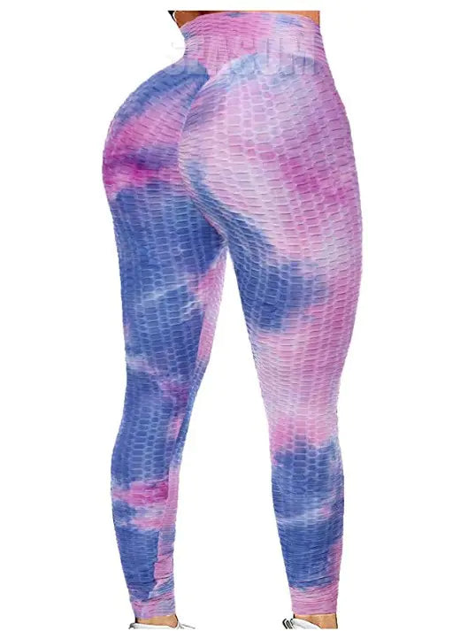 High Waist Tie-Dye Track Pants
