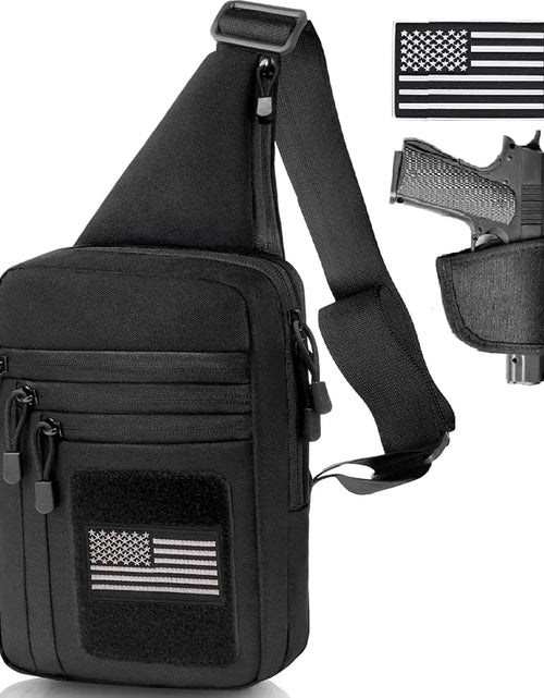 Load image into Gallery viewer, Vdones Tactical Sling Bag CCW Bag Crossbody Bag Gun Fanny Pack Tactical Shoulder Bag Men EDC Bag Pistol Bag with Gun Holster
