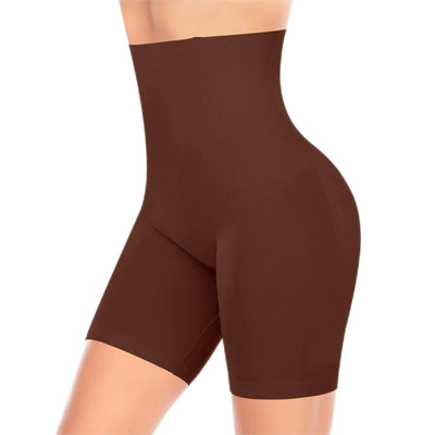 Tummy Control Shapewear Shorts for Women High Waisted Body Shaper Panties Slip Shorts Under Dresses Thigh Slimmer(#A2 Brown(smoothing)Medium)