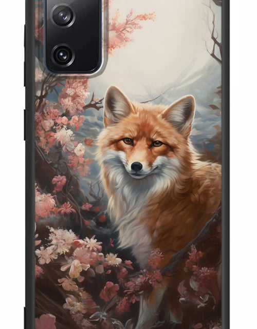 Cargar imagen en el visor de la galería, Jeuloth para Samsung Galaxy S20 FE Funda de Teléfono - Zorro Celestial en Flores Fundas de Teléfono Diseñadas - Fundas de Teléfono de TPU - Protección contra Caídas - Orificio Grande
