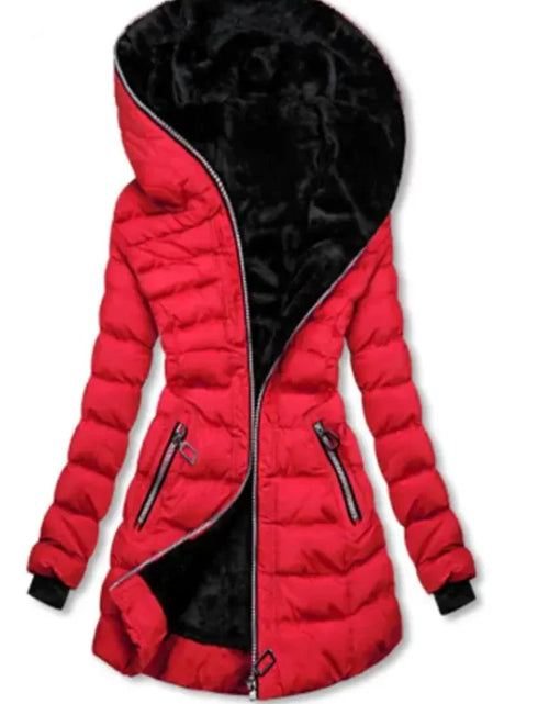 Load image into Gallery viewer, Velvet Cotton Hooded Jacket
