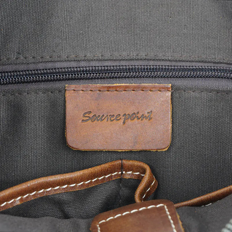 Vintage Leather Messenger Bag for Men
