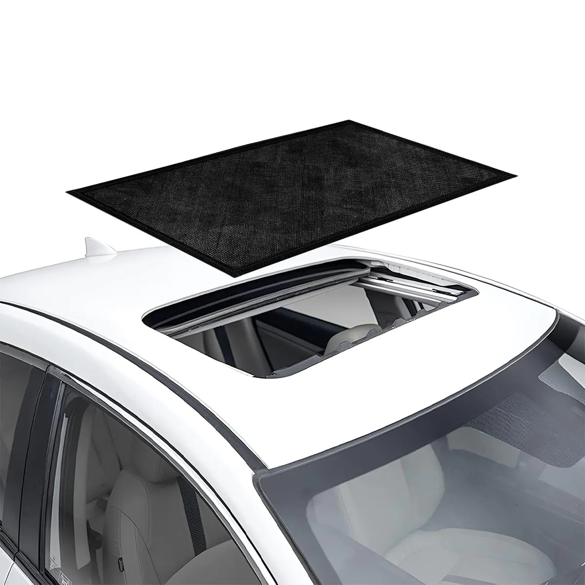 Sylvil Car Sunroof Sun Shade Magnetic Net Sun UV Protection Cover Breathable Mesh Auto Sunroof for UV Sun Protection for Baby Kids Universal Automotive SUV Car Accessories