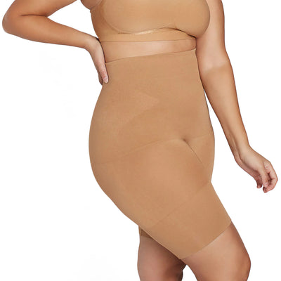 Underoutfit Shapewear for Women Tummy Control- High Waisted Shorts- Body Shaper for Women- Small to Plus Sizes Coffee