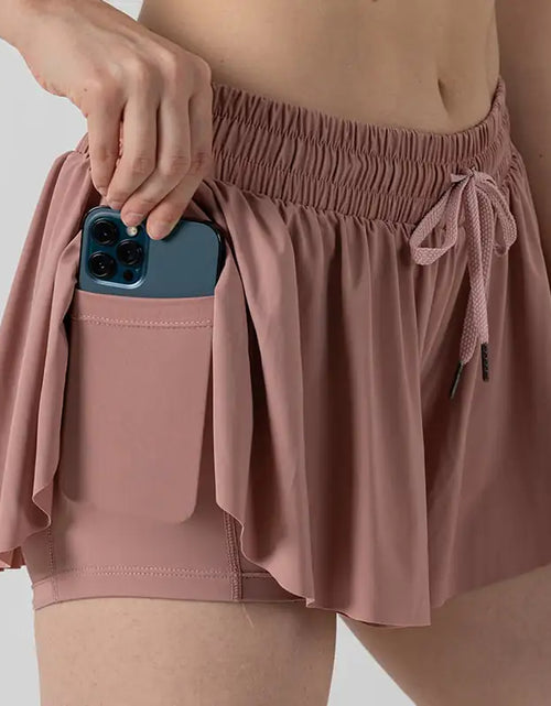 Load image into Gallery viewer, Yoga Running Fitness Tennis Culottes Outfit
