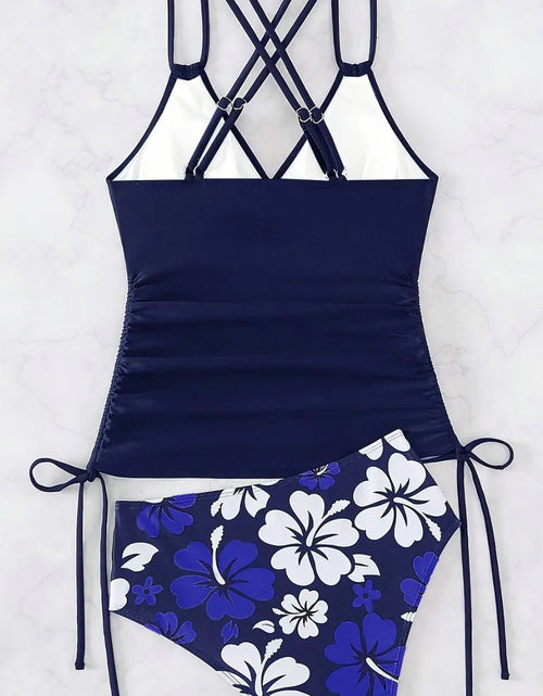 Load image into Gallery viewer, 2024 Women&#39;s Tankini with Drawstring Beach Swimwear
