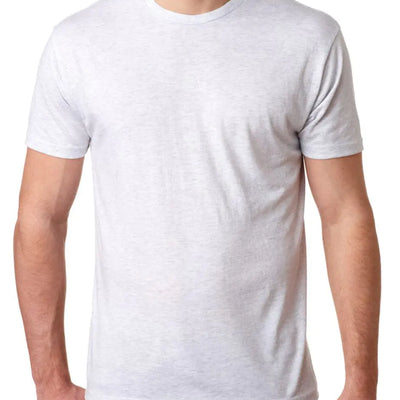 Next Level 6010 Mens Tri-Blend Crew Tee - Heather White - X-Large