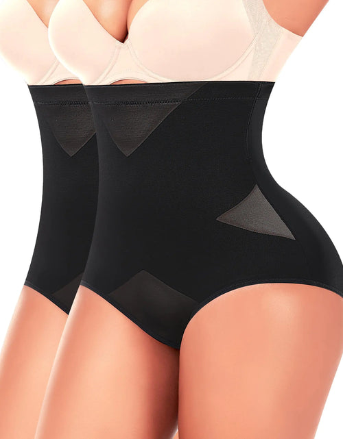 Cargar imagen en el visor de la galería, Ganado Bragas Faja Reductora para Mujer, Braguitas Moldeadoras de Cintura Alta, Ropa Interior Moldeadora, Faja Reductora de Abdomen (#2 Negro (mezclado) + negro (mezclado) Grande)
