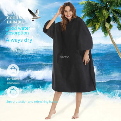 Microfiber Thick Changing Robe for Swimwear