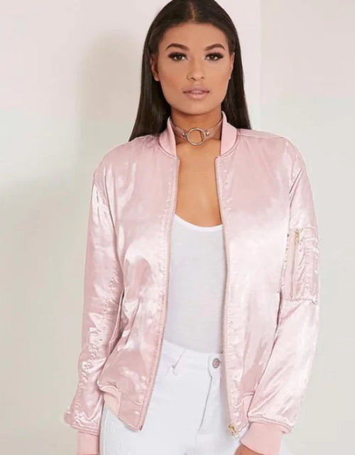 Load image into Gallery viewer, Women&#39;s Casual Baseball Jacket
