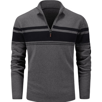MAGCOMSEN Basic Thermal Sweater Men Sweaters Fashion Long Sleeve Light Sweater Casual Men Turtleneck Shirts Slim Fit Sweaters Winter Thermal Sweater for Men Dark Grey