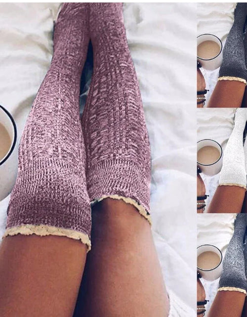 Load image into Gallery viewer, Knit Socks - Mid Calf Length Knitted Socks
