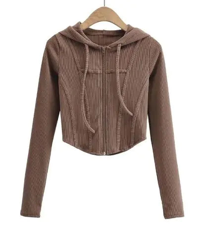 Load image into Gallery viewer, Hooded Cardigan Top Jacket
