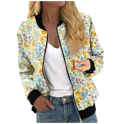 Women Denim Jacket Comfy Leather Bomber Jacket Full Zip Up Moto Jacket Fall Sequin Jacket Flight White Trench Coat Women（3-Yellow，XX-Large）