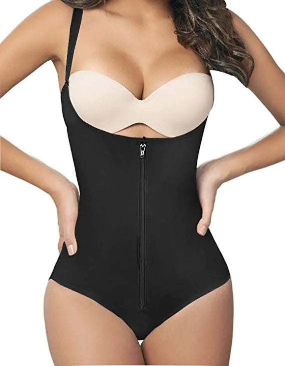 Shapewear Bodysuit with Zip Closure for Body Shaping