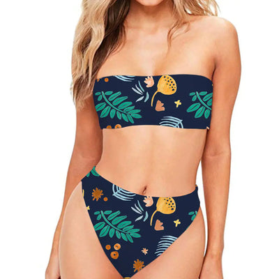 Strapless Two-Piece Sexy Bikini Swimwear