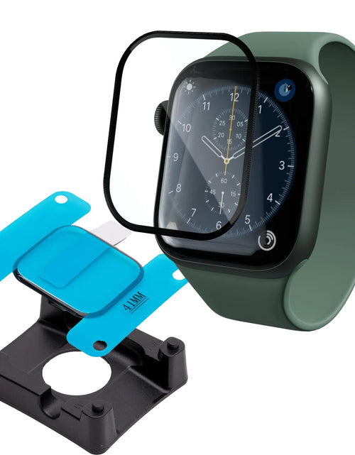 Cargar imagen en el visor de la galería, Gadget Guard Cristal para Apple Watch 9 8 7 41mm Protector de Pantalla [Antirotura Pro-Activo] Protector de Pantalla de Cristal Templado para Reloj con Cobertura Total - Paquete de 2
