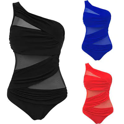 Charger l'image dans la visionneuse de galerie, Ensemble maillot de bain bikini en maille grande taille
