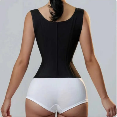 Retro Shapewear Top with Zipper