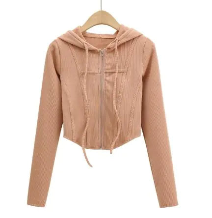 Load image into Gallery viewer, Hooded Cardigan Top Jacket

