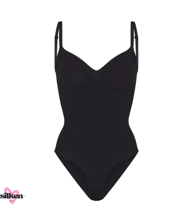 High Elastic Seamless Shapewear Jumpsuit with Sling and Open Back