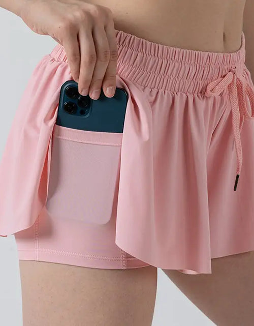 Load image into Gallery viewer, Yoga Running Fitness Tennis Culottes Outfit
