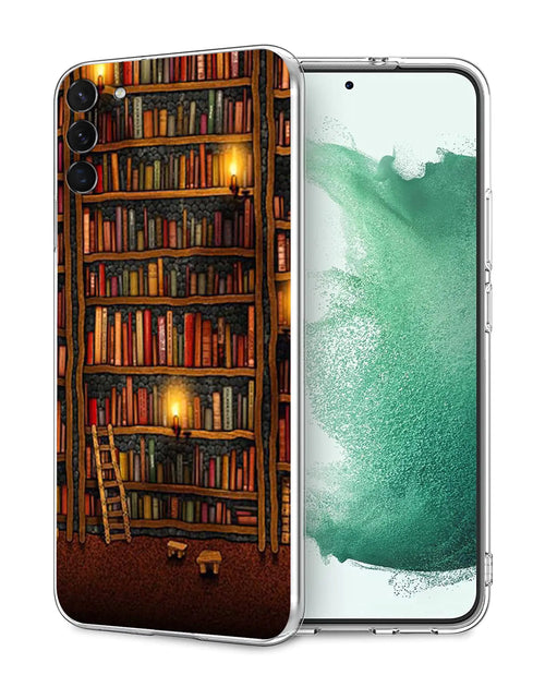 Cargar imagen en el visor de la galería, Compatible con Samsung Galaxy S21 Funda Estantería Mágica Dibujos Animados TPU Suave Elegante Fina a Prueba de Golpes Fundas Protectoras para Teléfonos para Mujeres Niñas
