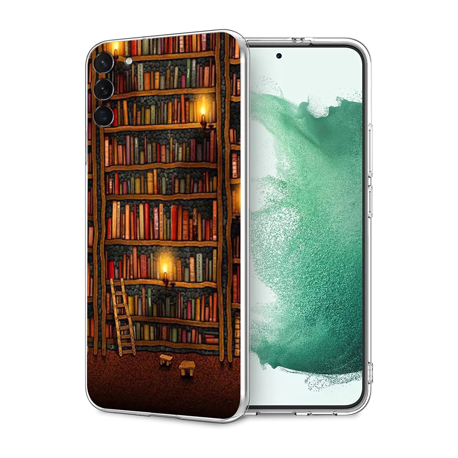 Compatible con Samsung Galaxy S21 Funda Estantería Mágica Dibujos Animados TPU Suave Elegante Fina a Prueba de Golpes Fundas Protectoras para Teléfonos para Mujeres Niñas