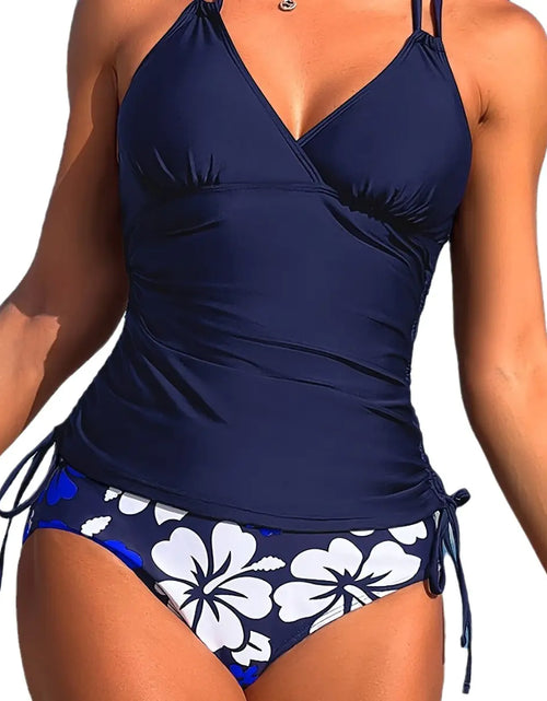 Load image into Gallery viewer, 2024 Women&#39;s Tankini with Drawstring Beach Swimwear
