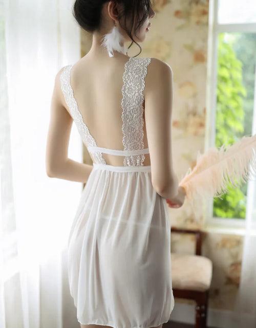 Load image into Gallery viewer, Lingerie Sheer Cami Nightgown for Women
