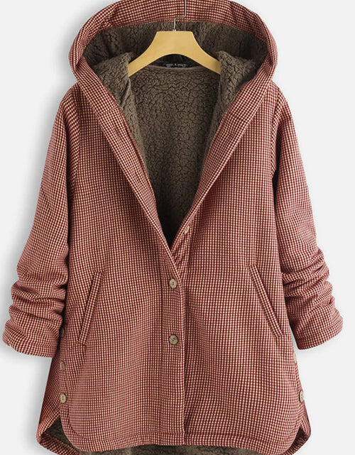 Charger l'image dans la visionneuse de galerie, Veste à capuche unie et veste à carreaux
