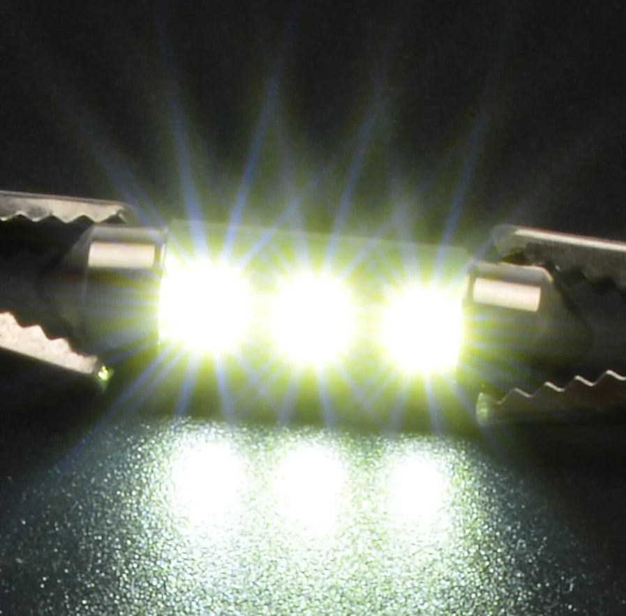 Kit de 14 luces LED interiores para coche T10 de 36 mm para techo, maletero y matrícula