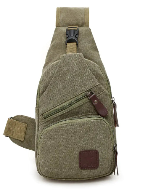 Load image into Gallery viewer, Canvas Crossbody Bag for Men - Trendy Chest Bag
