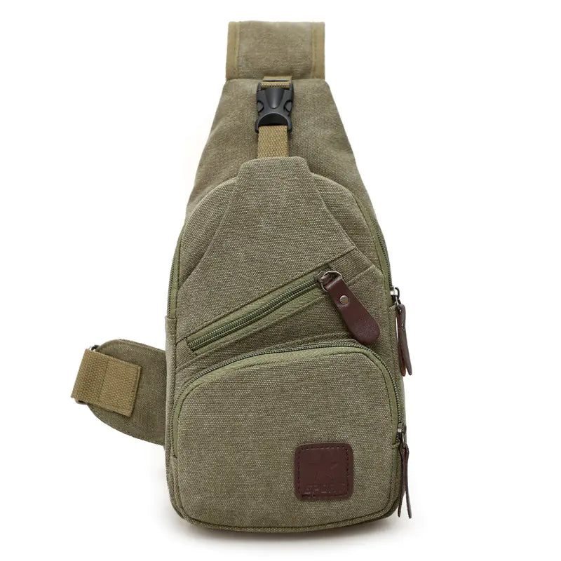Canvas Crossbody Bag for Men - Trendy Chest Bag