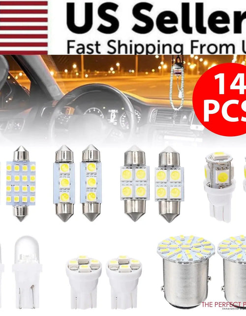 Cargar imagen en el visor de la galería, Kit de 14 luces LED interiores para coche T10 de 36 mm para techo, maletero y matrícula
