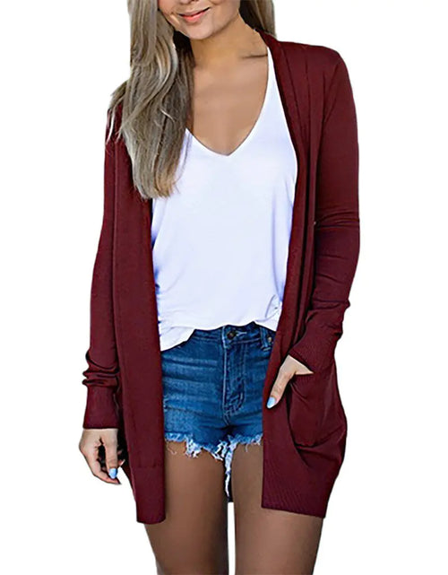 Load image into Gallery viewer, Cardigan Jackets with Pockets
